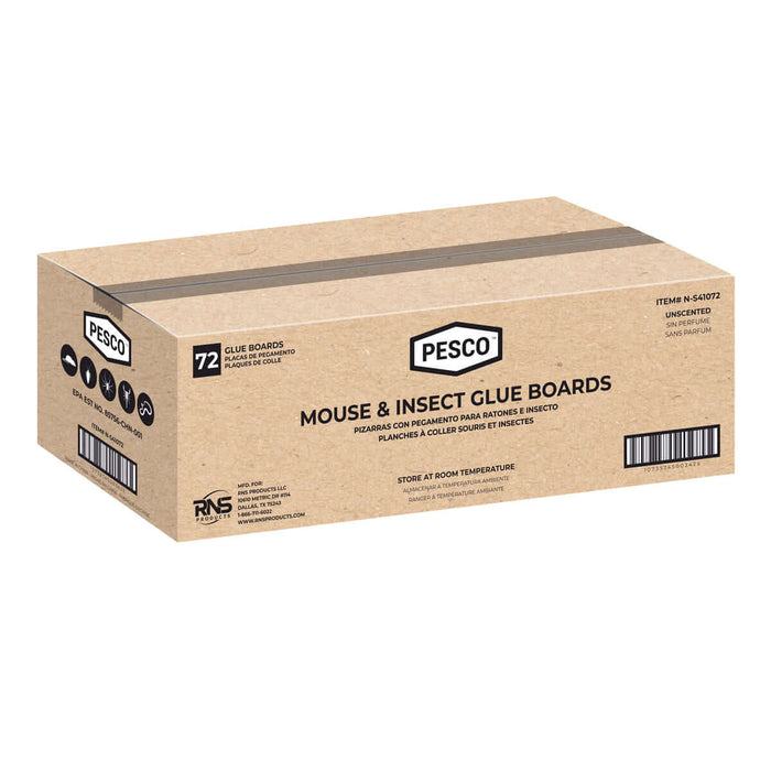 Image of Unscented 72-pack PESCO™ MOUSE & INSECT GLUE BOARDS as a packaged product
